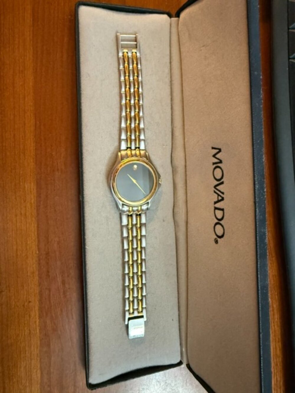 Vintage Movado Museum Classic Two-Tone Men's Watch 35mm - Ref. 81-D1-863